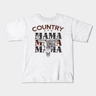 Country Mama Western Mom Kids T-Shirt